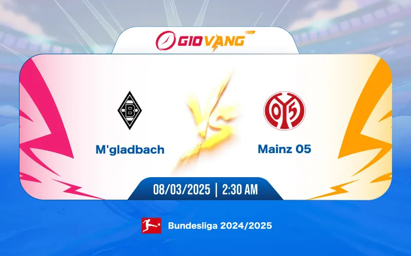 Soi kèo Monchengladbach vs Mainz 02h30 ngày 08/3/2025 - Bundesliga