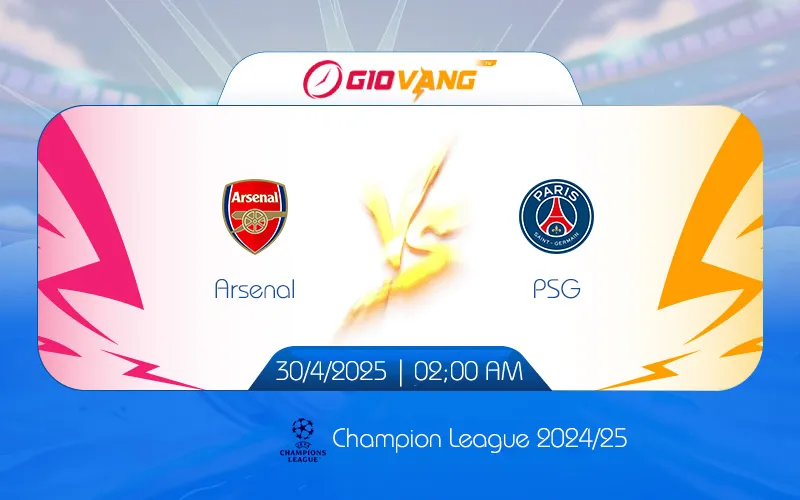 Soi kèo Arsenal vs PSG 02h00 ngày 30/4/2025 - Cup C1