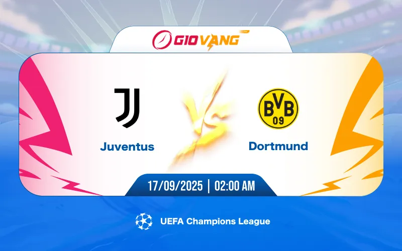 Soi kèo Juventus vs Dortmund 02h00 ngày 17/9/2025 - Cup C1