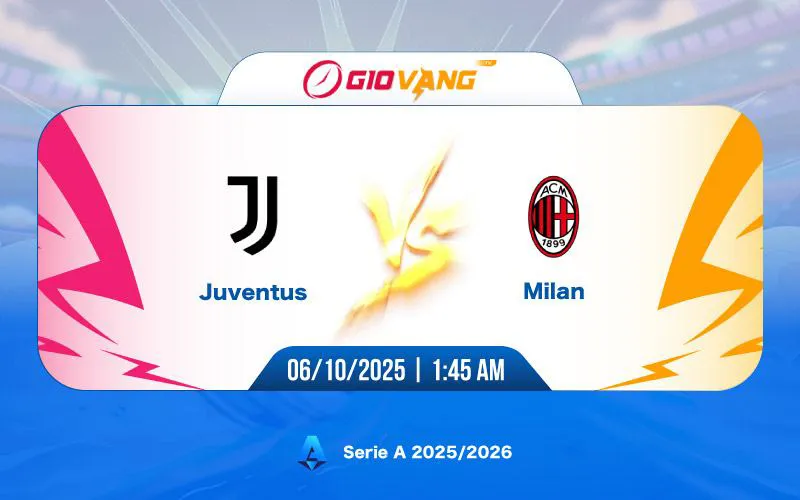 Soi kèo Juventus vs AC Milan 01h45 ngày 06/10/2025 - Serie A