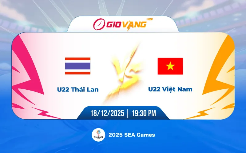 Soi kèo U22 Thái Lan vs U22 Việt Nam 19h30 ngày 18/12/2025 - SEA Games