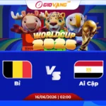 Soi kèo Bỉ vs Ai Cập 02h00 ngày 16/6/2026 - World Cup 2026