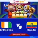 Soi kèo Bờ Biển Ngà vs Ecuador 06h00 ngày 15/6/2026 - World Cup 2026