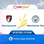 Soi kèo Bournemouth vs Man City 01h30 ngày 20/5/2026 - Ngoại hạng Anh
