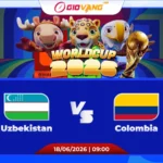 Soi kèo Uzbekistan vs Colombia 09h00 ngày 18/6/2026 - World Cup 2026