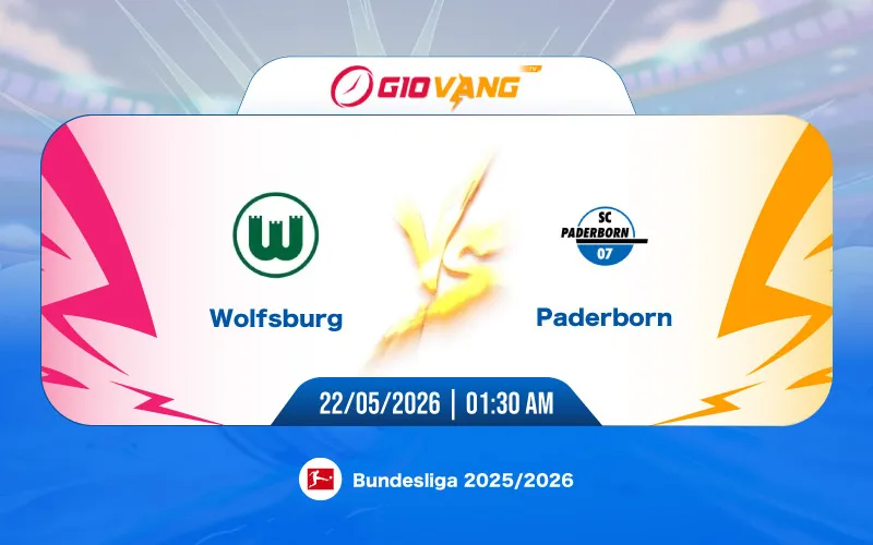 Soi kèo Wolfsburg vs Paderborn 01h30 ngày 22/5/2026 - Bundesliga